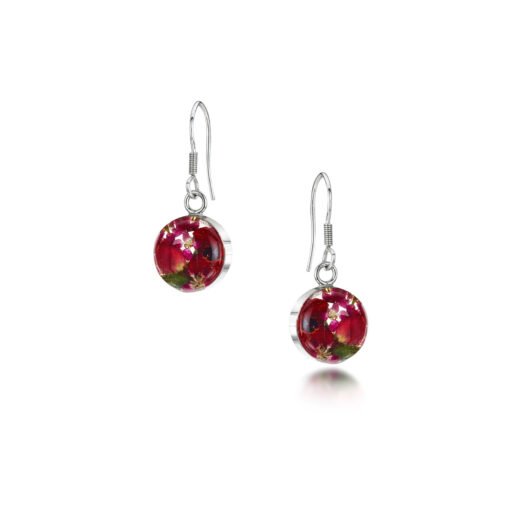 real flower earrings