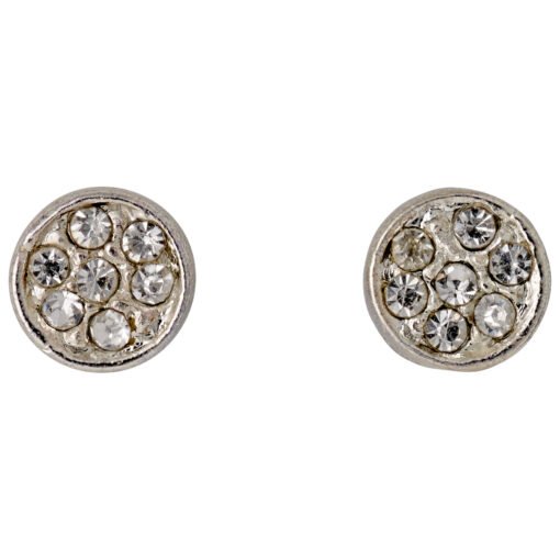 Pilgrim Emma Recycled Crystal Earrings Silver Plated