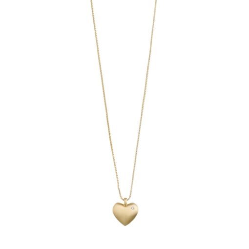 Pilgrim Sophia Heart Pendant Necklace Gold Plated